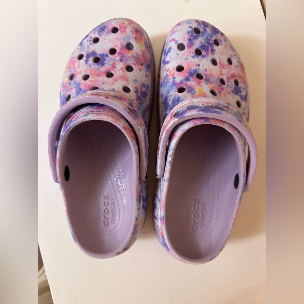 Platform Marble Crocs